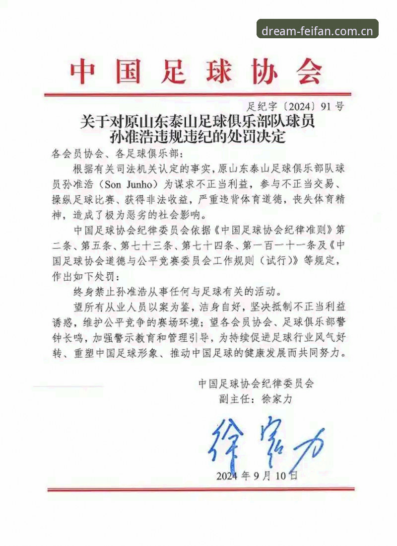 非凡体育中国入口 中国足协第三批禁足名单全面解析:65人受罚,17人终身禁赛